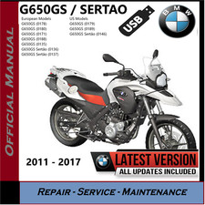 BMW G650GS / Sertao Workshop Service Repair Manual 2011 - 2017 R13 G 650 GS USB