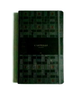 Castelli Notizbuch Cooper & Gold liniert Elfenbein Seiten QC6QP-492