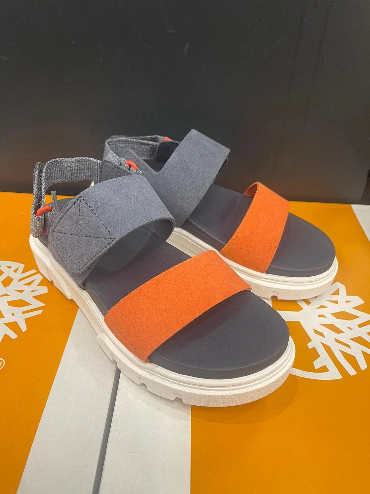 Sandalo Timberland donna Greyfield 2 cinghie sandalo blu scuro pelle scamosciata A63AV