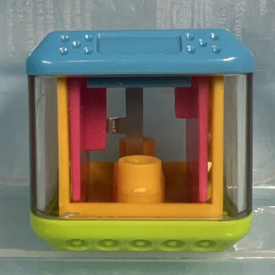 VINTAGE FISHER PRICE PEEK A BLOCKS SENSORY REPLACEMENT BLOCK  NOISE BLACK/ WHITE