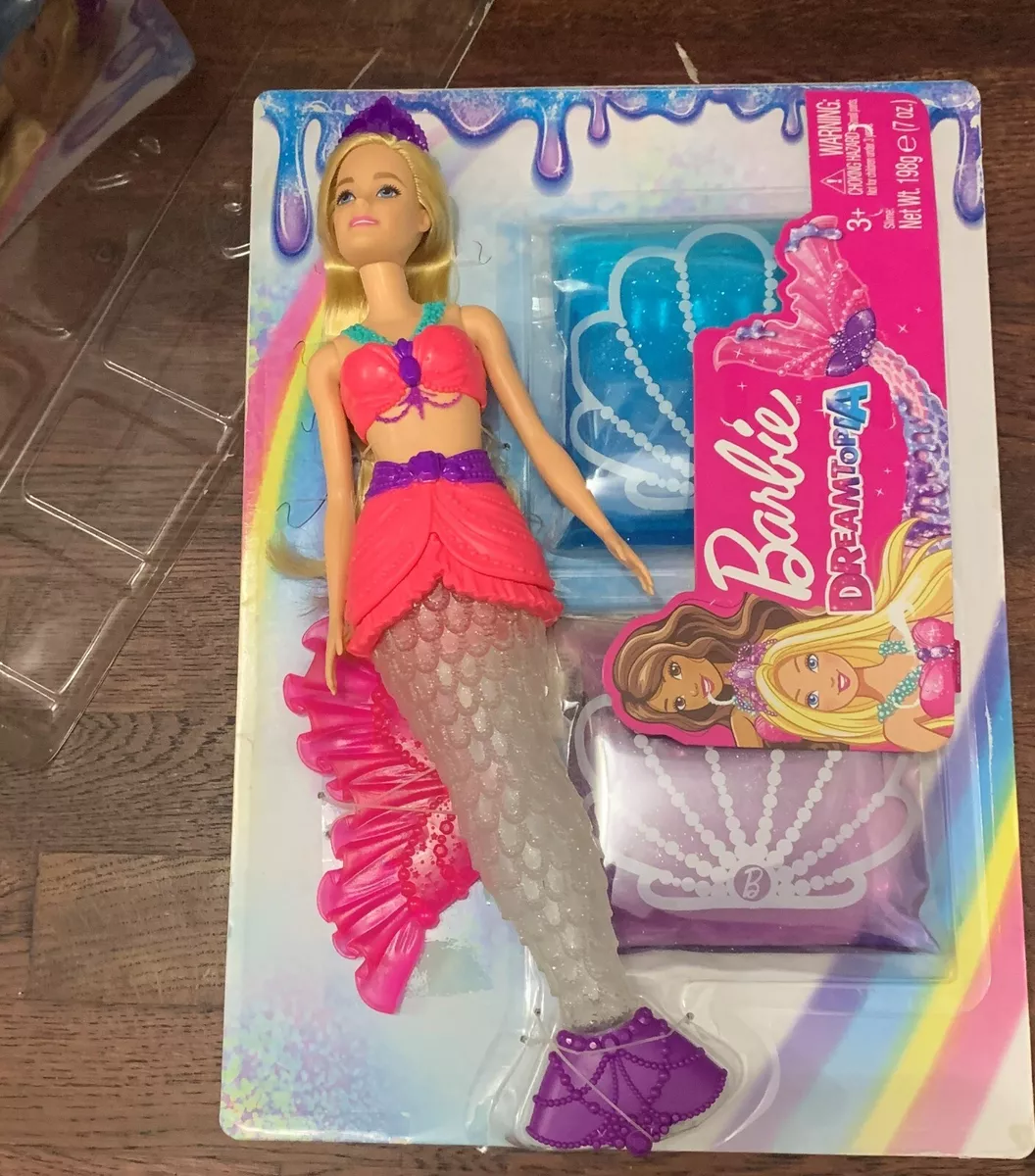 new OPEN BOX Barbie Dreamtopia Slime Mermaid Doll