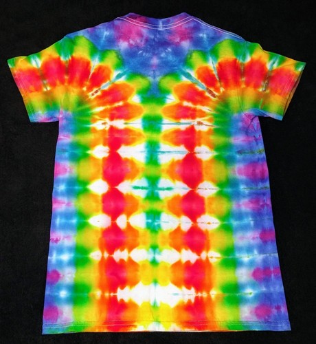 Rainbow Ice Dye Tie Dye T Shirt ~ Sz S - Picture 2 of 3