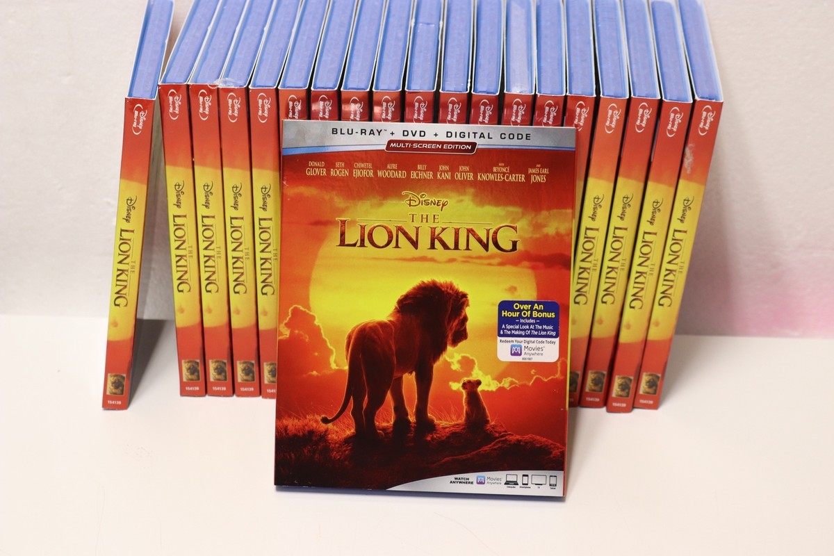 20x Lot New Sealed Live Action The Lion King Blu-ray DVD Digital