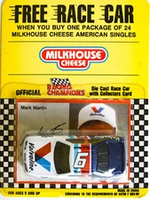 Racing Champions Milkhouse Cheese Mark Martin Valvoline Die-cast W/ Card Sealed