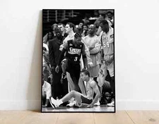 Allen Iverson Stepping Over Lue Poster- No frame