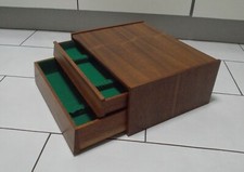 *RAR* Besteckkasten Holzkasten mit 2 Schubladen f&uuml;r 60+Vorlege Besteck