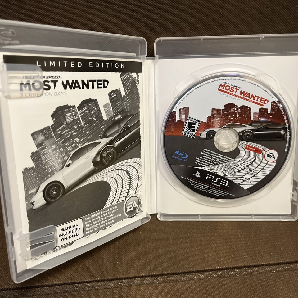 Need for Speed Most Wanted Limited Edition PS3 PlayStation 3 Complete