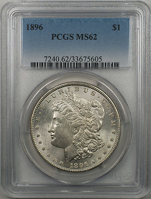 1896 Morgan Silver Dollar $1 Coin PCGS MS-62 Better Coin (6) | eBay