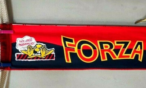 SCIARPA CALCIO FOOTBALL VINTAGE ORIGINALE GENOA GENOVA ULTRAS REDBLU - Foto 4 di 6