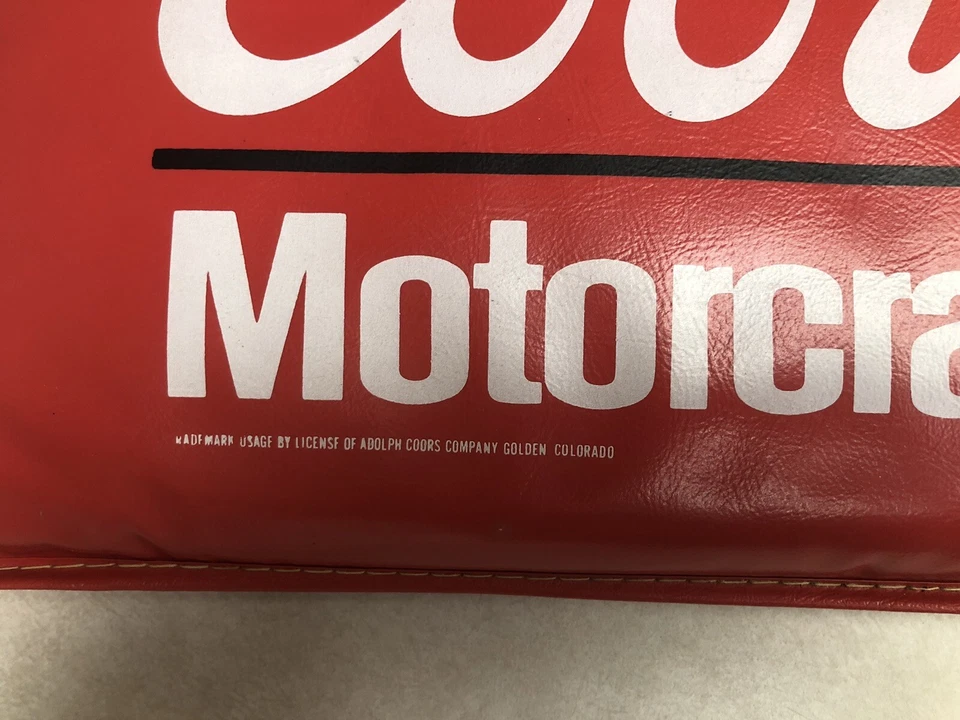 Cojín de asiento de motocicleta ligero vintage Nascar Bill Elliott Coors asiento de estadio Foto 2 de 4