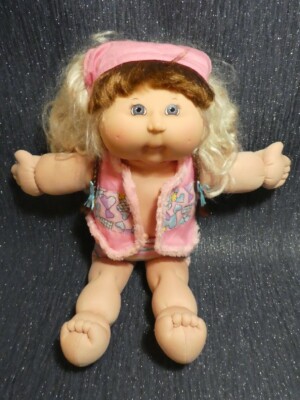 CABBAGE PATCH KINDER MÄDCHEN PUPPE ROSA OUTFIT PLAY ALONG KONG 2004