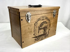 Custom Artisan Handcrafted Wood Singer Featherweight Sewing Machine Case 221 222