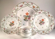 Ceralene Guirlandes 5 Piece Place Setting Limoges France Raynaud