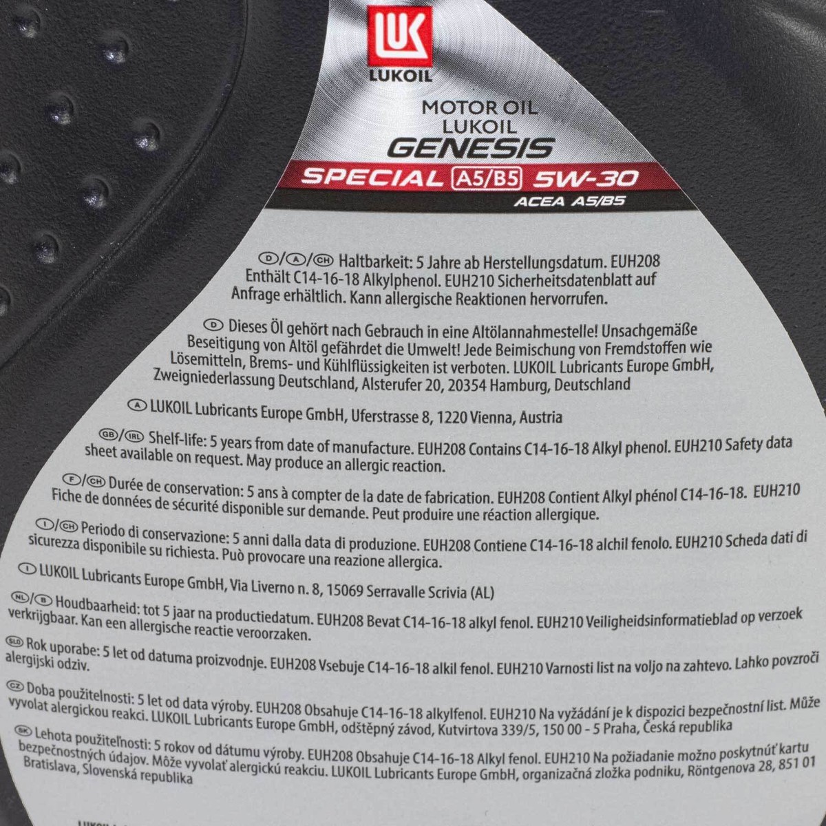 Motoröl Lukoil Genesis Special A5/B5 56310061 SAE 5W-30 2 X 1