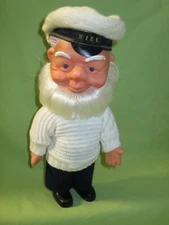 GERMAN Vintage 1960's HORATH & CO GOBURG Unique 8" Vinyl SAILOR DOLL w/ BEARD