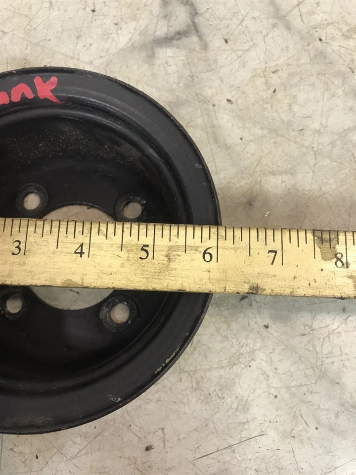 96 OMC Volvo Penta 5.0 L 302 V8 Ford Marine Engine 3 groove crank shaft pulley - Image 2 of 4