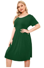 Joyours Short Sleeve Dress XL Plus Womens Casual Boho Dress