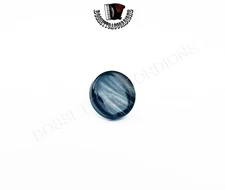 Accordion Buttons w Screw Pearl Black 15 mm