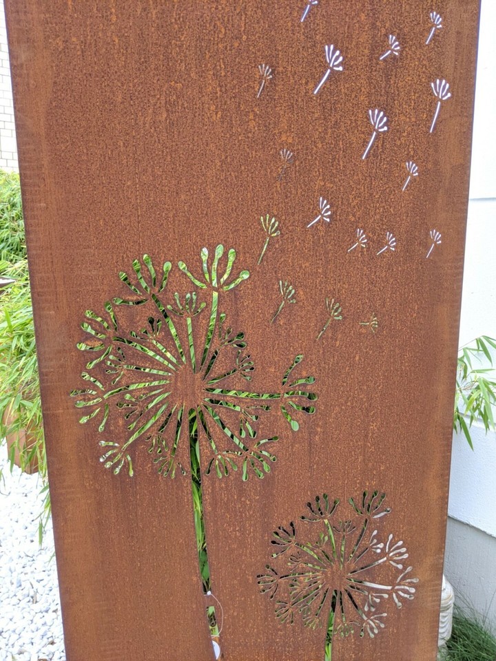 Edelrost Sichtschutzwand Aus Metall (B50xH125 Cm) – Rost-Optik Für Garten, Terrasse & Als Dekoelement