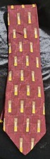 Bill Blass Black Label silk tie Red Made In The USA