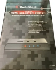 RadioShack 2-IN/1-Out HDMI Selector Switch 1080p With 1 HDMI cable.Black