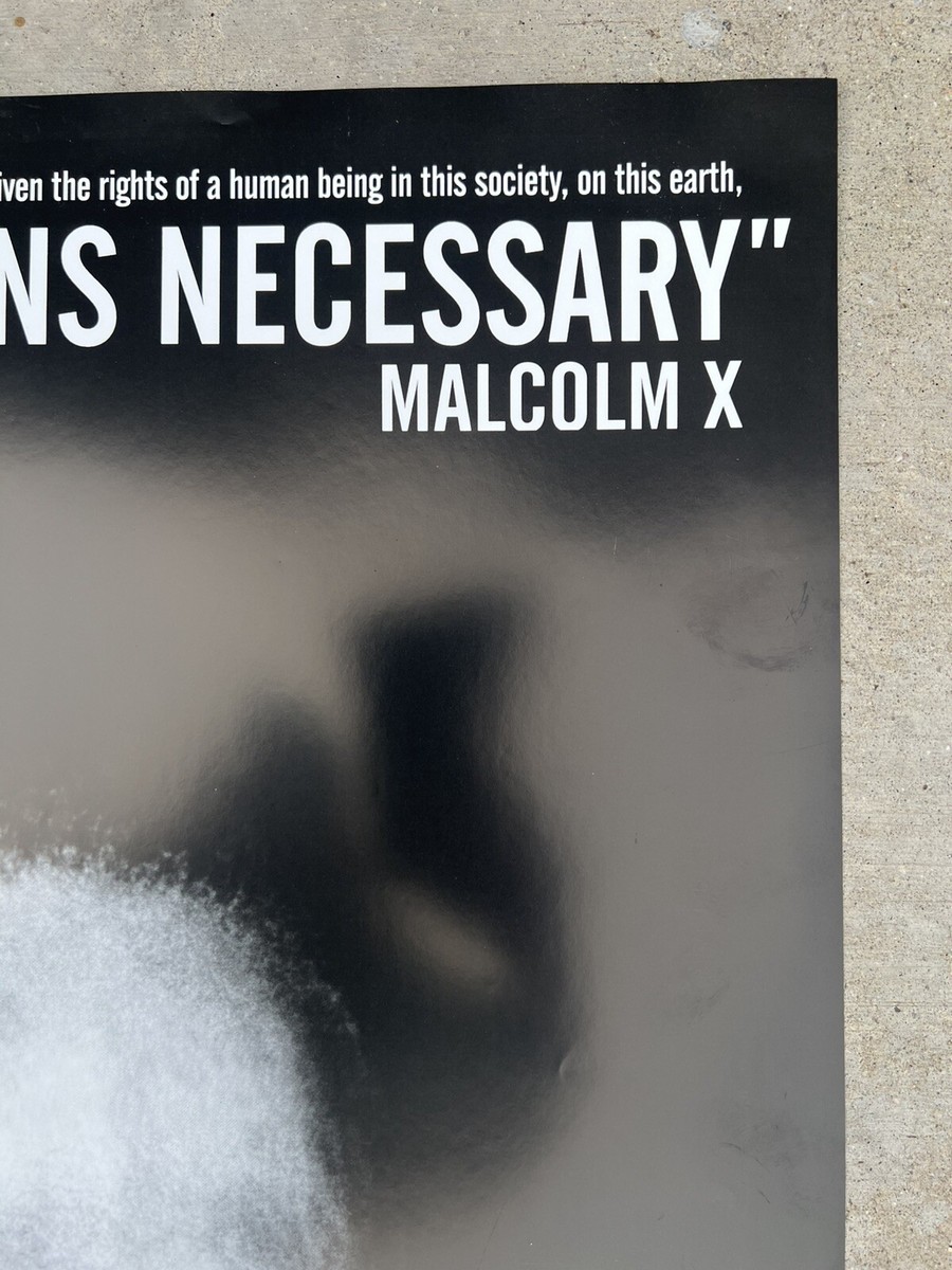 Malcolm X POSTER By Any Means Necessary, 36”x24” old school