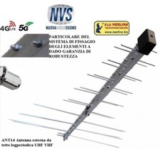 NVS ANT14 Antenna esterna da tetto logperiodica UHF VHF 32 EL. per DVB LTE 4/5 G