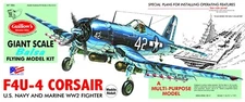 Guillow's Vought F4U Corsair Balsa Wood Model Airplane Kit, WWII Plane  GUI-1004