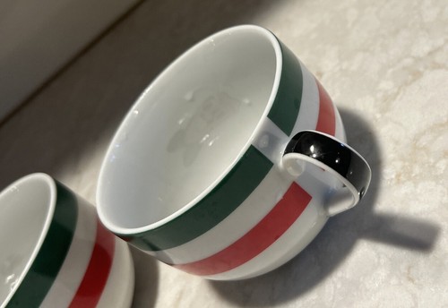 Disney Gourmet Mickey Mouse Red Green Tea Cup Saucer Set VNTG FAST SHIPPING READ - Picture 8 of 8