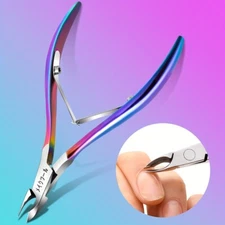 Professional Cuticle Nipper - Dual Spring Manicure & Pedicure Tool for Perfect N