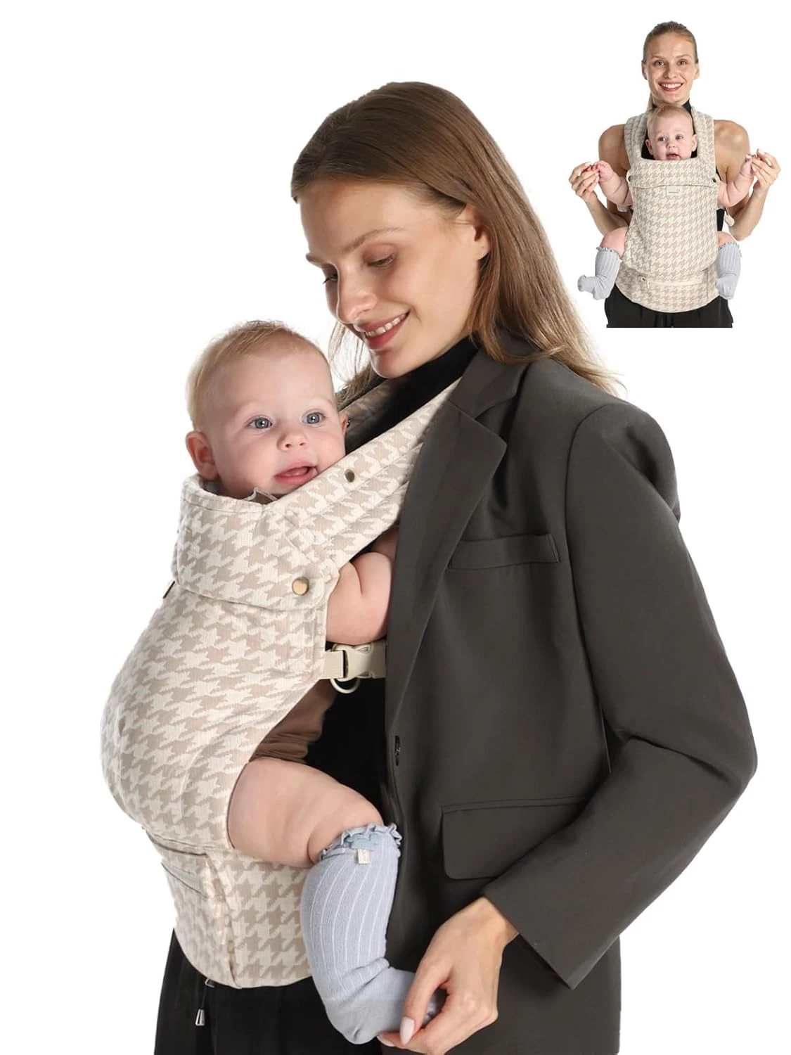 Baby Carrier Newborn to Toddler, Lightweight Ergonomic 7-44 lbs