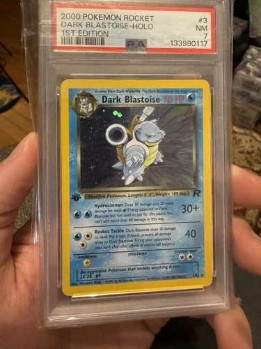 New Listing2000 POKEMON ROCKET 1ST EDITION #3 DARK BLASTOISE-HOLO PSA 7 (no Swirl)