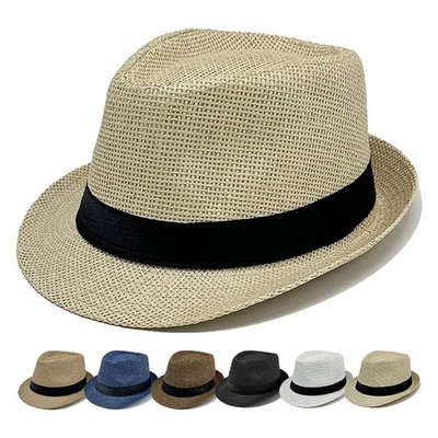 pour for chapeau Panama Paille pour Homme avec Coupe Réglable Large pour for - Photo 1/4