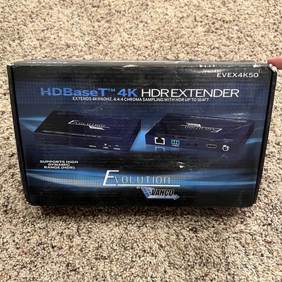 Vanco EVEX4K50 Evolution HDBaseT 4K HDR Extender w/ POC HDMI VIDEO