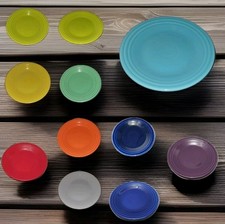 FIESTAWARE 9" LUNCHEON & 7 1/4" SALAD & BISTRO PLATES MUTILPLE COLOR CHOICES OPT