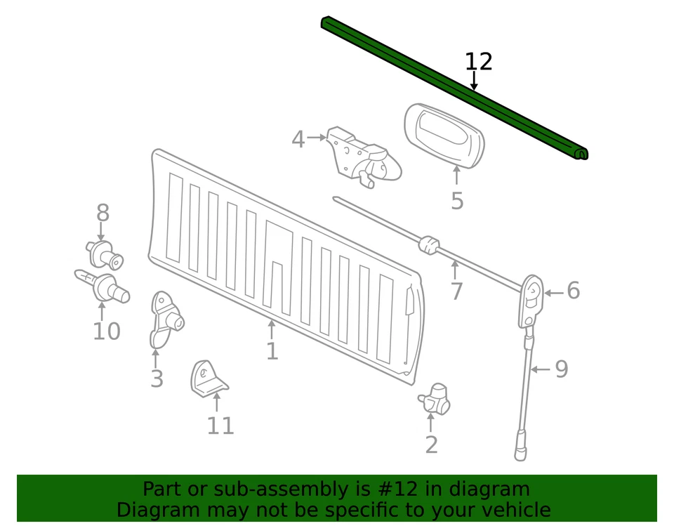 Genuine GM Rear End Spoiler 15932247 - Image 3 of 3