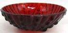 Vintage Anchor Hocking Royal Ruby Red 4 1/2" Round Footed Glass Candy Dish.