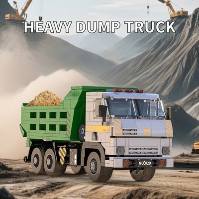 MOC LEGO Truck: HEAVY DUMP TRUCK Building Blocks Set 