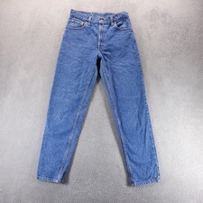 VTG Levis 550 Jeans Mens 28x30 Blue Tapered 80s Made in USA Workwear