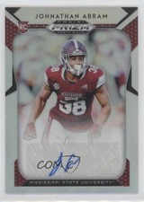 2019 Panini Prizm Draft Picks Silver Johnathan Abram #160 Auto 12hh