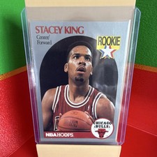 NBA Hoops 1990-91 Stacey King Rookie #66 Chicago Bulls Basketball Card