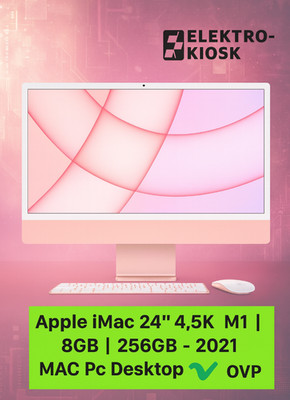   Apple iMac 24  4,5K | M1 | 8GB  256GB - 2021 MAC Pc Desktop MJVA3D/A   OVP