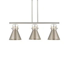 Innovations Lighting 410-3I-13-42 Newton Cone Pendant Newton Cone - Nickel