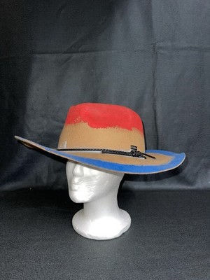 Bruno Capelo Wool Wide Brim Fedora XL   Multicolor