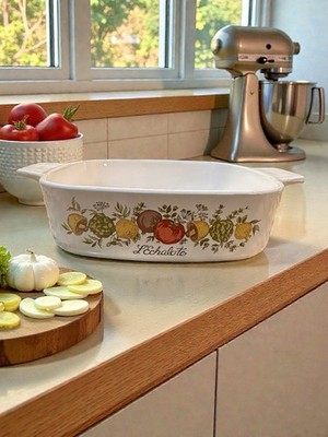 Vintage CorningWare Spice of Life L'Echalote casserole dish A 1B 1 Liter no lid