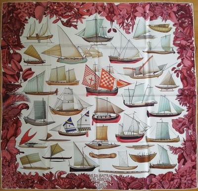 Hermes Scarf Carre 90 Sailing Ships Design Condition | eBay