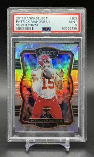Patrick Mahomes II [Silver Prizm] #103 card from 2017 Panini Select