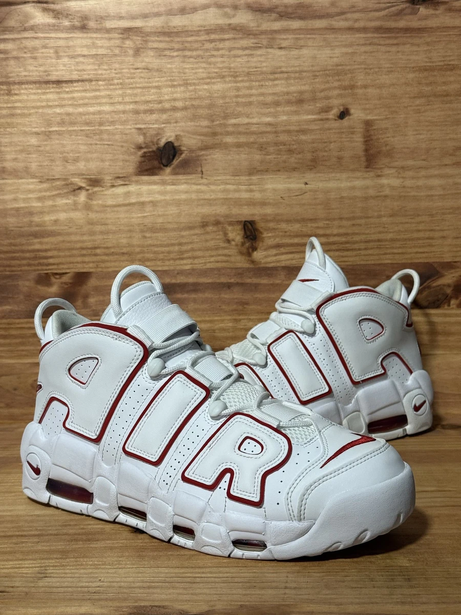 Preços baixos em Nike Air More Uptempo White Varsity Red 2018 | eBay