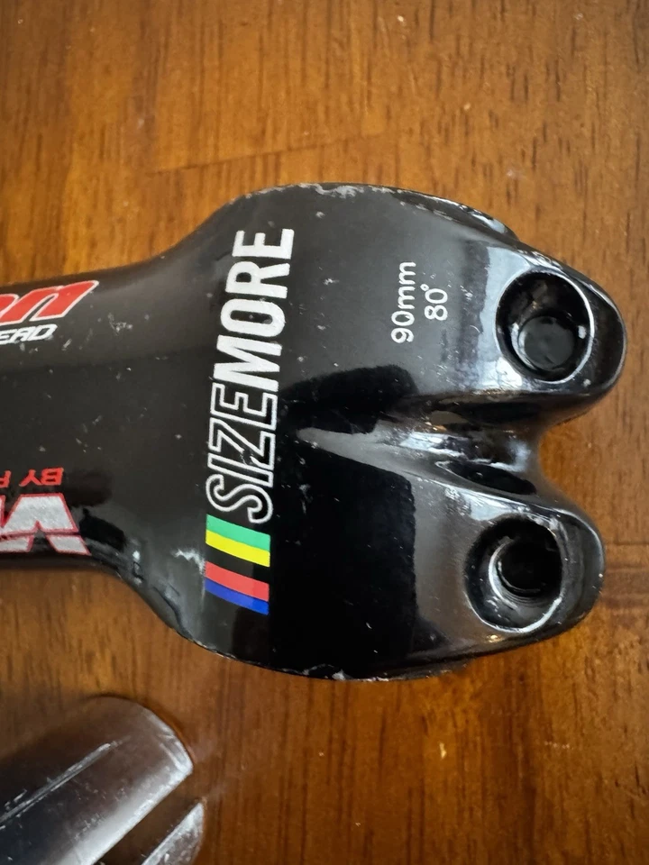 Vision / FSA Size More Threadless Stem – 90mm – 80° – 26mm Clamp – 1 1/8” – Used - Image 2 of 4