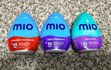 Set of 3 MIO Water Enhancer Drink Flavor Mix Strawberry - Berry - Grape 1.62oz